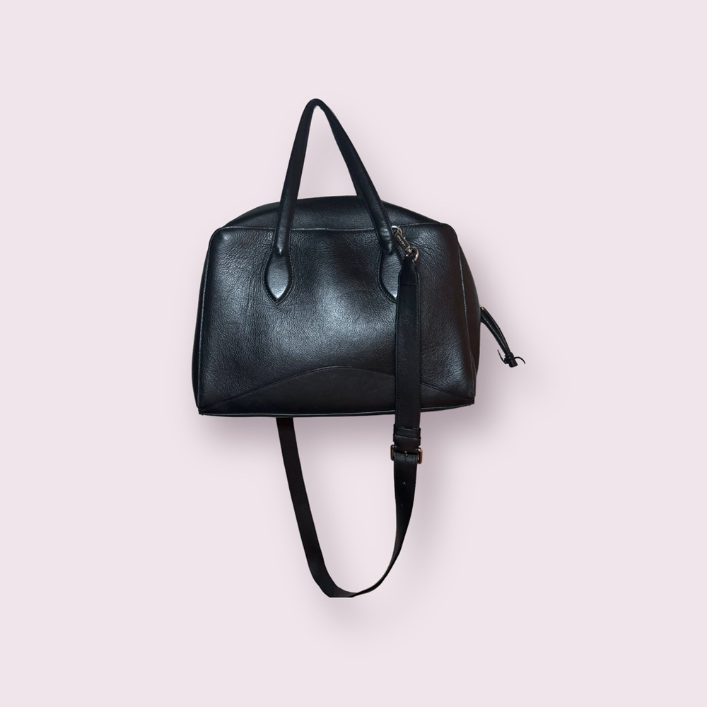 Cole Haan Women's Zerogrand Leather Satchel (Black)